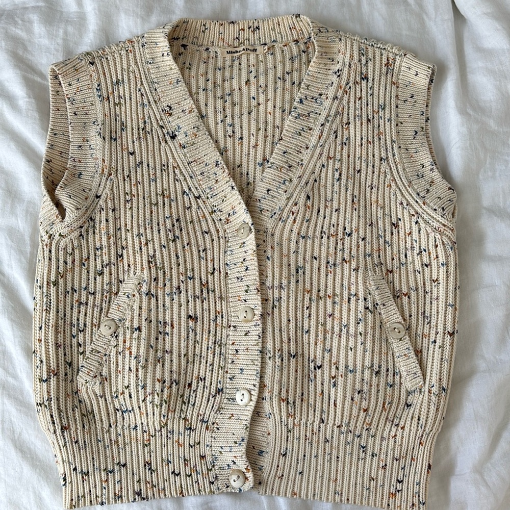 Misha & Puff Fisher Rib Vest, size XS/S
